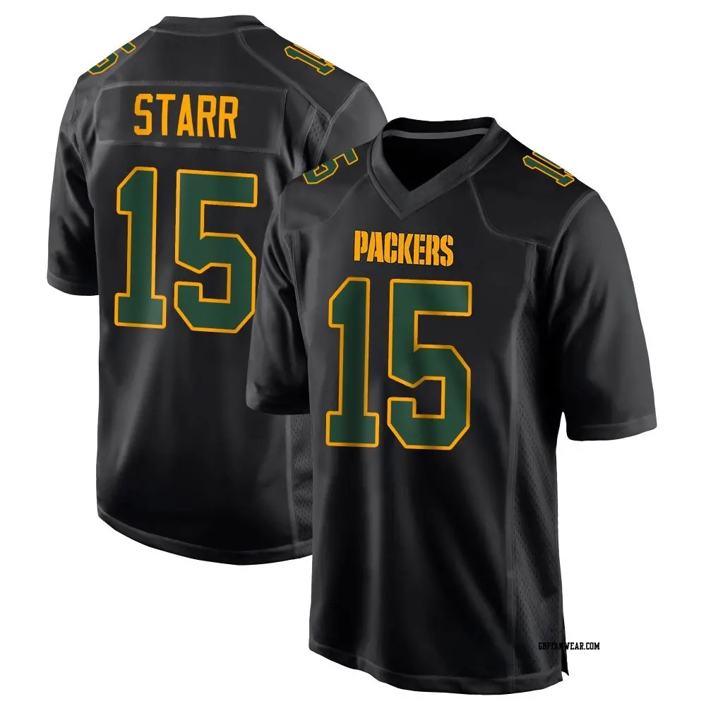 Game Black Men's Bart Starr Green Bay Packers Fashion Jersey