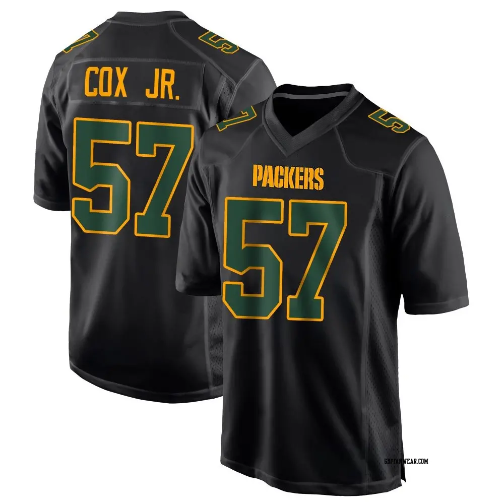 Game Black Men's Brenton Cox Jr. Green Bay Packers Fashion Jersey