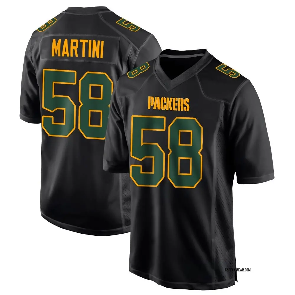 Game Black Men's Greer Martini Green Bay Packers Fashion Jersey