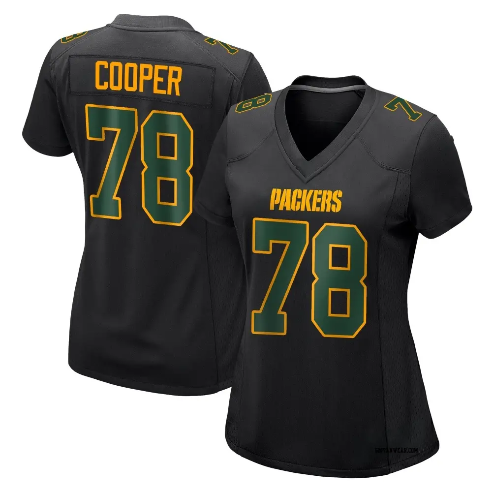 Game Black Women's Dalton Cooper Green Bay Packers Fashion Jersey