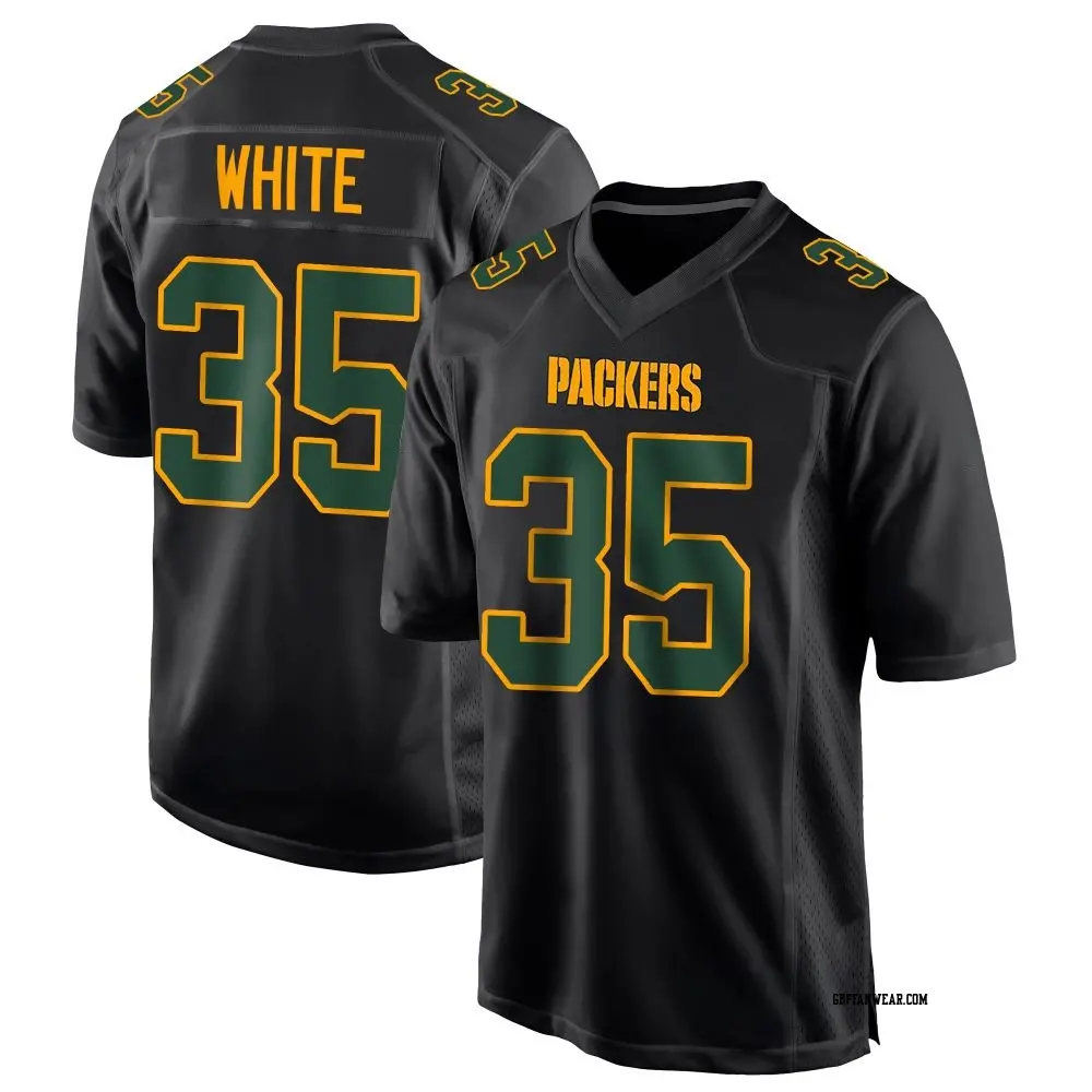 Game Black Youth Jalen White Green Bay Packers Fashion Jersey