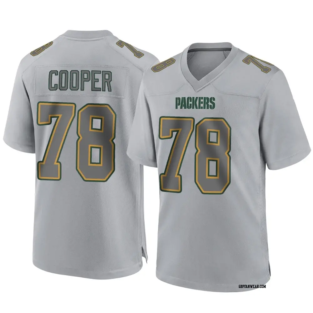 Game Gray Youth Dalton Cooper Green Bay Packers Atmosphere Fashion Jersey