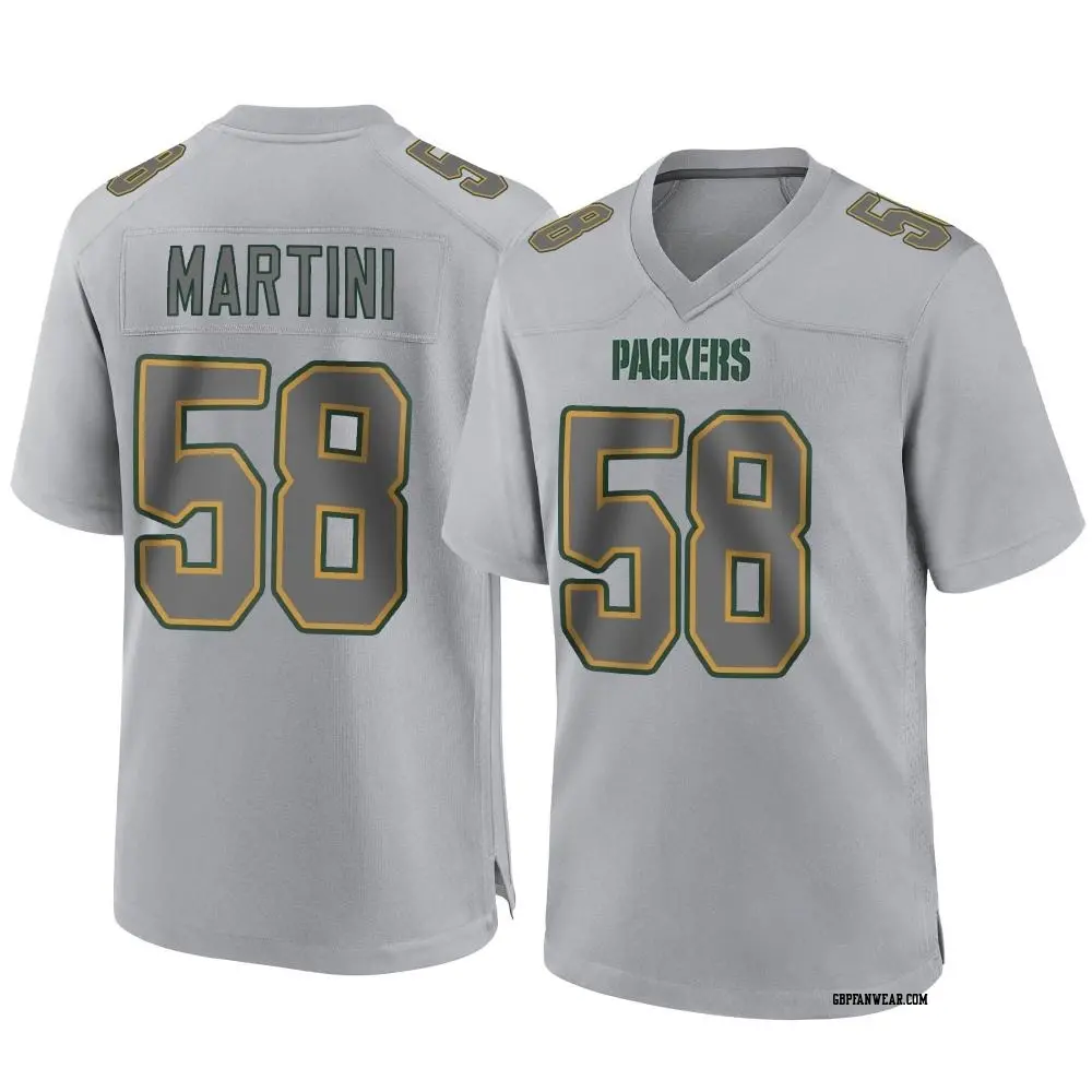 Game Gray Youth Greer Martini Green Bay Packers Atmosphere Fashion Jersey