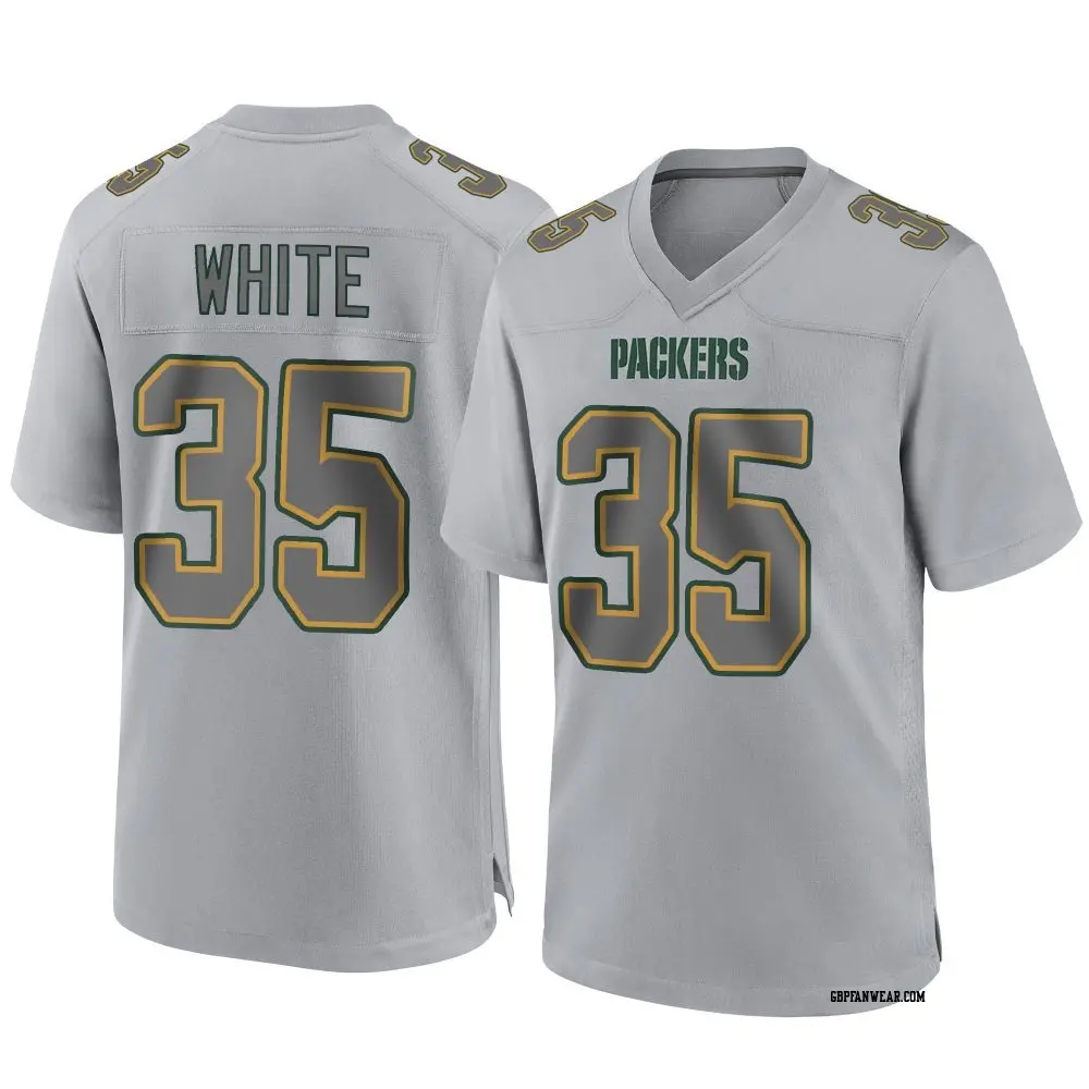Game Gray Youth Jalen White Green Bay Packers Atmosphere Fashion Jersey