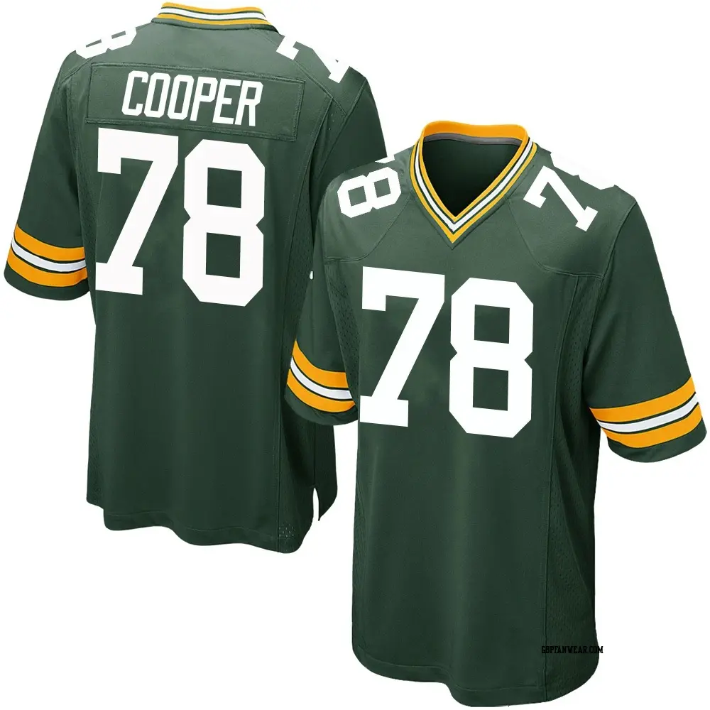 Game Green Men's Dalton Cooper Green Bay Packers Team Color Jersey
