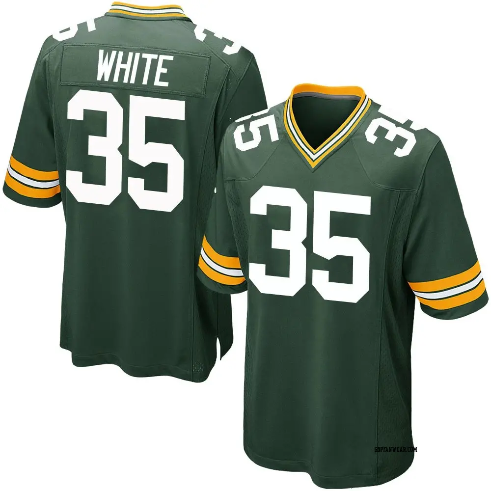 Game Green Men's Jalen White Green Bay Packers Team Color Jersey