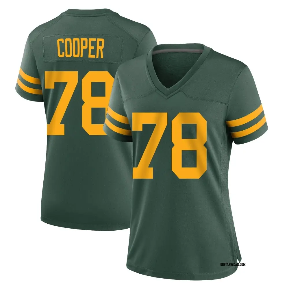 Game Green Women's Dalton Cooper Green Bay Packers Alternate Jersey