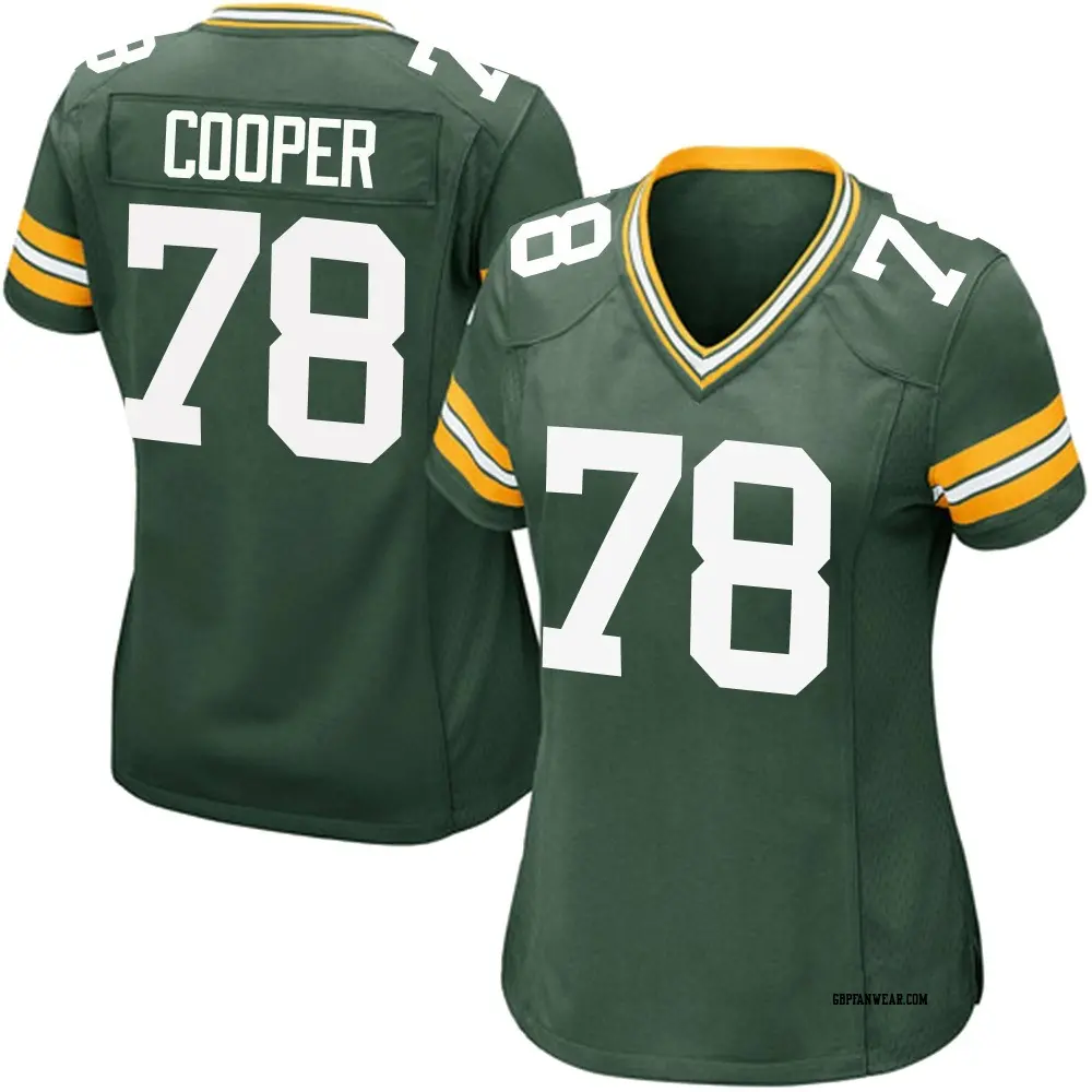 Game Green Women's Dalton Cooper Green Bay Packers Team Color Jersey