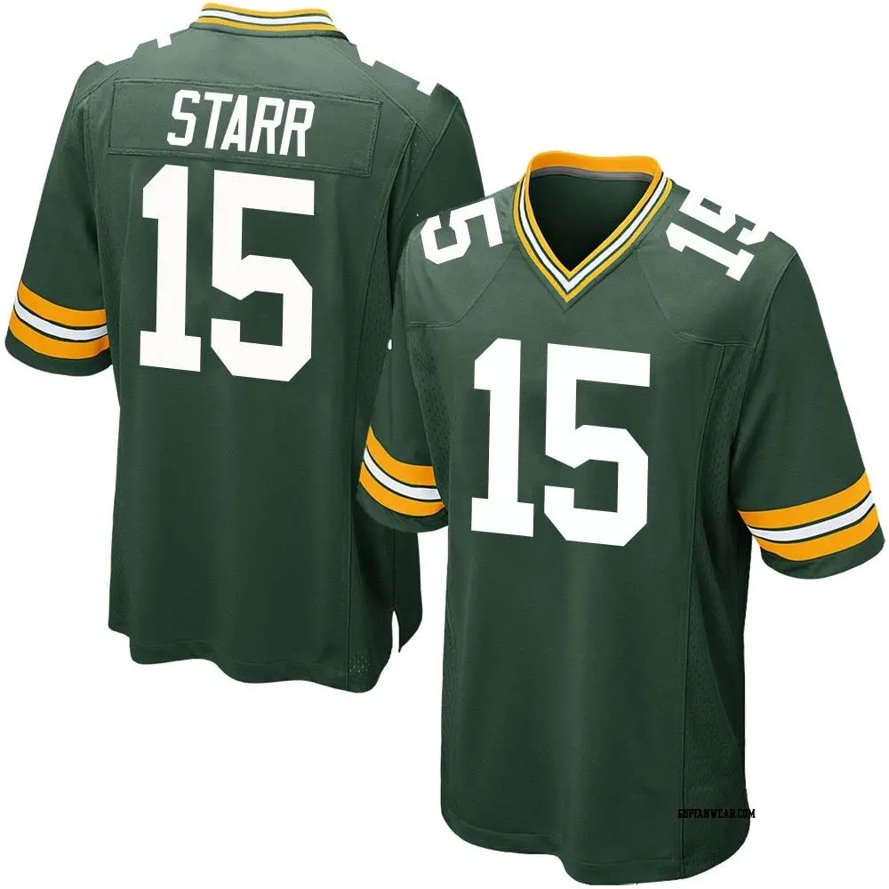 Game Green Youth Bart Starr Green Bay Packers Team Color Jersey