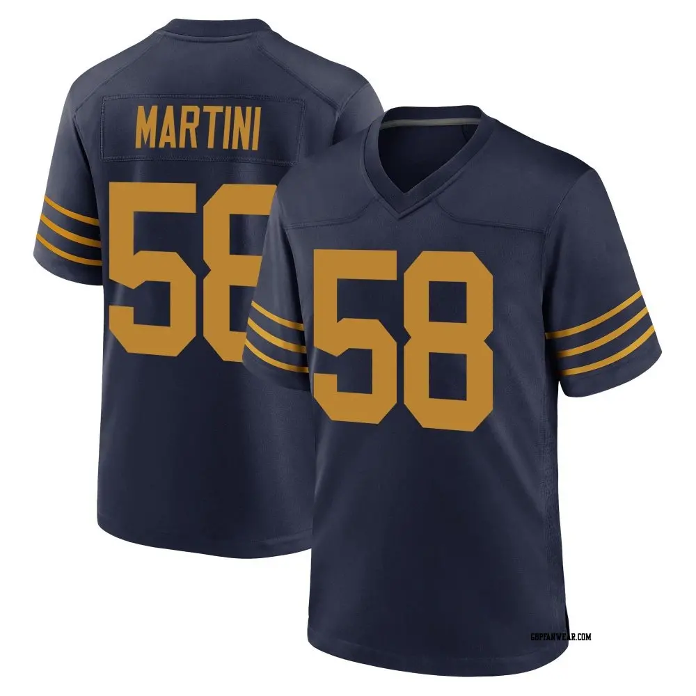 Game Navy Men's Greer Martini Green Bay Packers The 1923 Classic Jersey