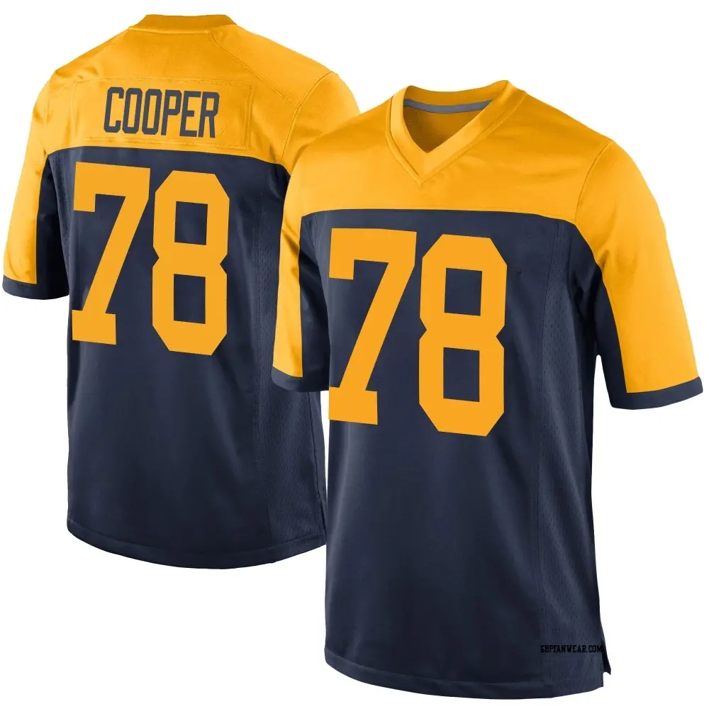 Game Navy Youth Dalton Cooper Green Bay Packers Alternate Jersey