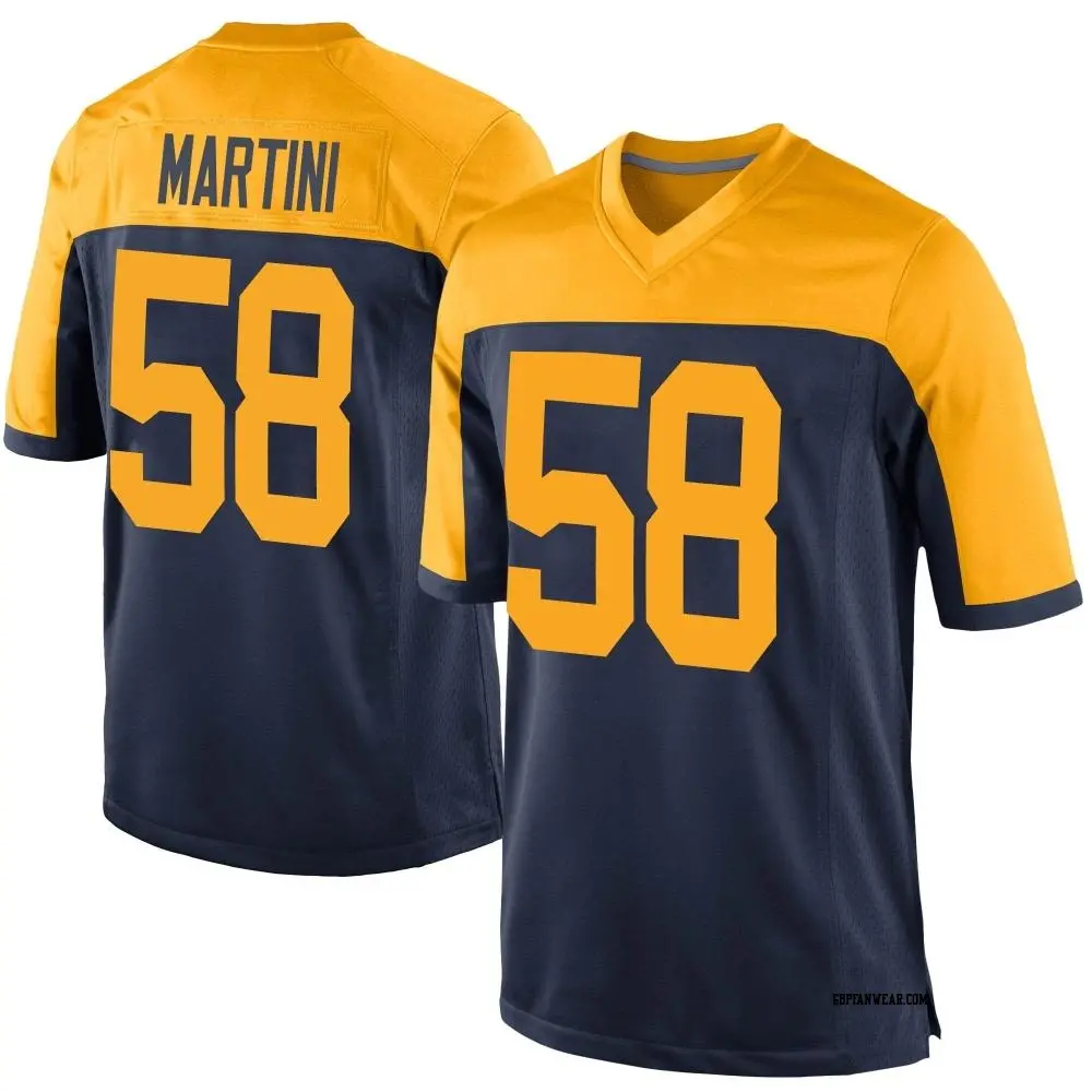 Game Navy Youth Greer Martini Green Bay Packers Alternate Jersey