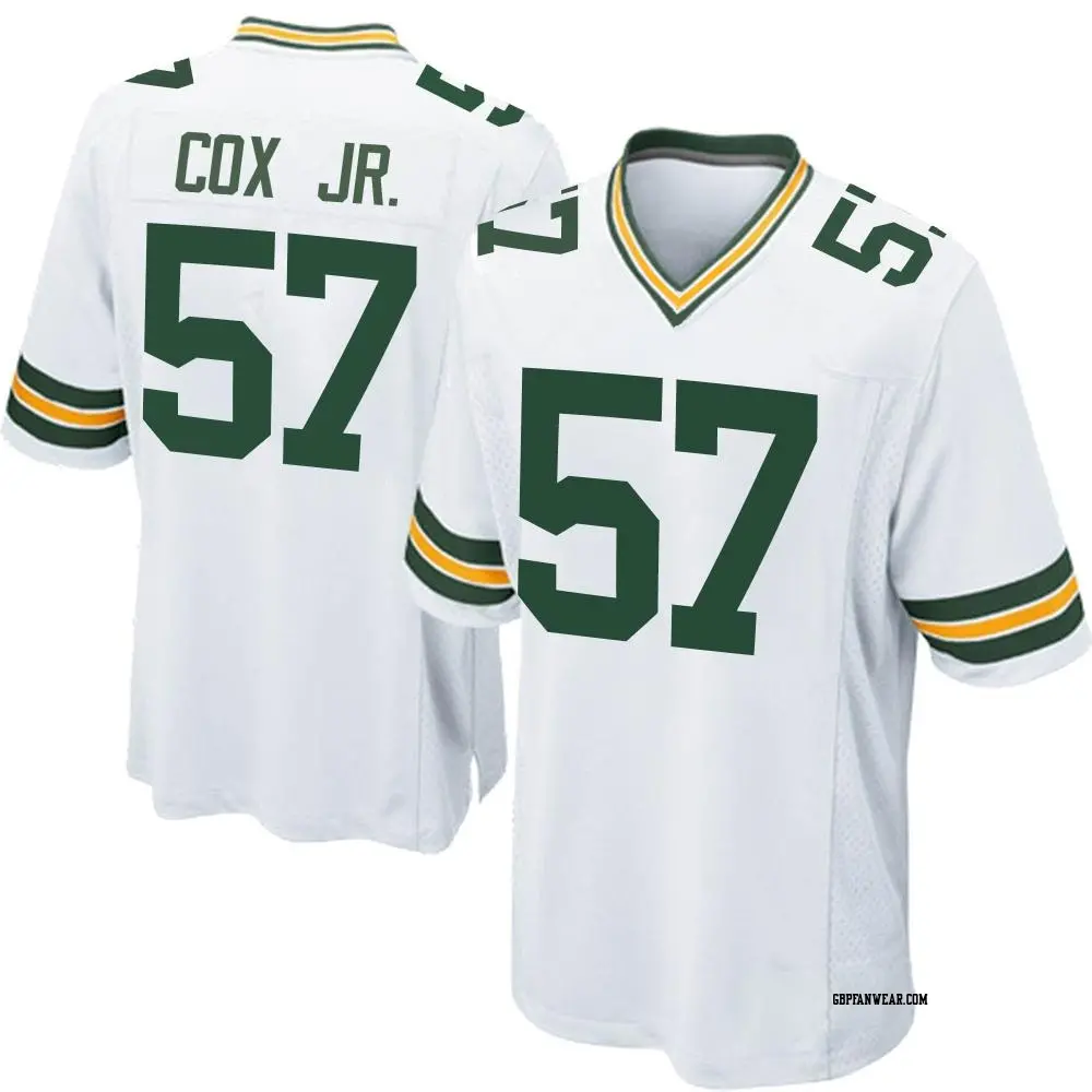 Game White Men's Brenton Cox Jr. Green Bay Packers Jersey