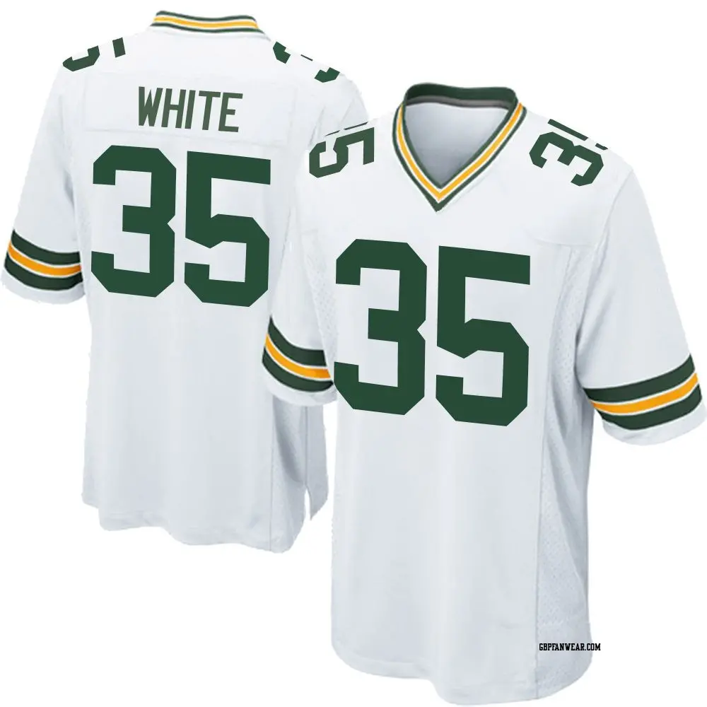 Game White Men's Jalen White Green Bay Packers Jersey