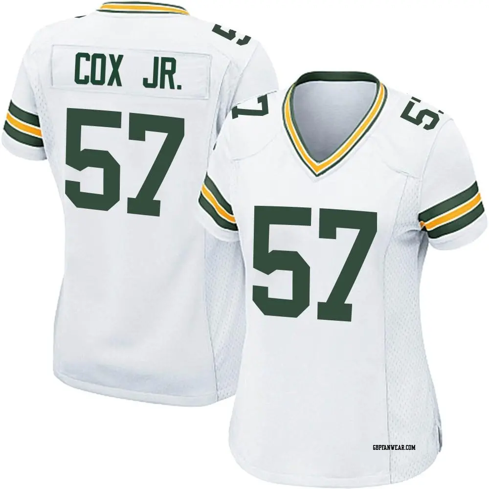 Game White Women's Brenton Cox Jr. Green Bay Packers Jersey