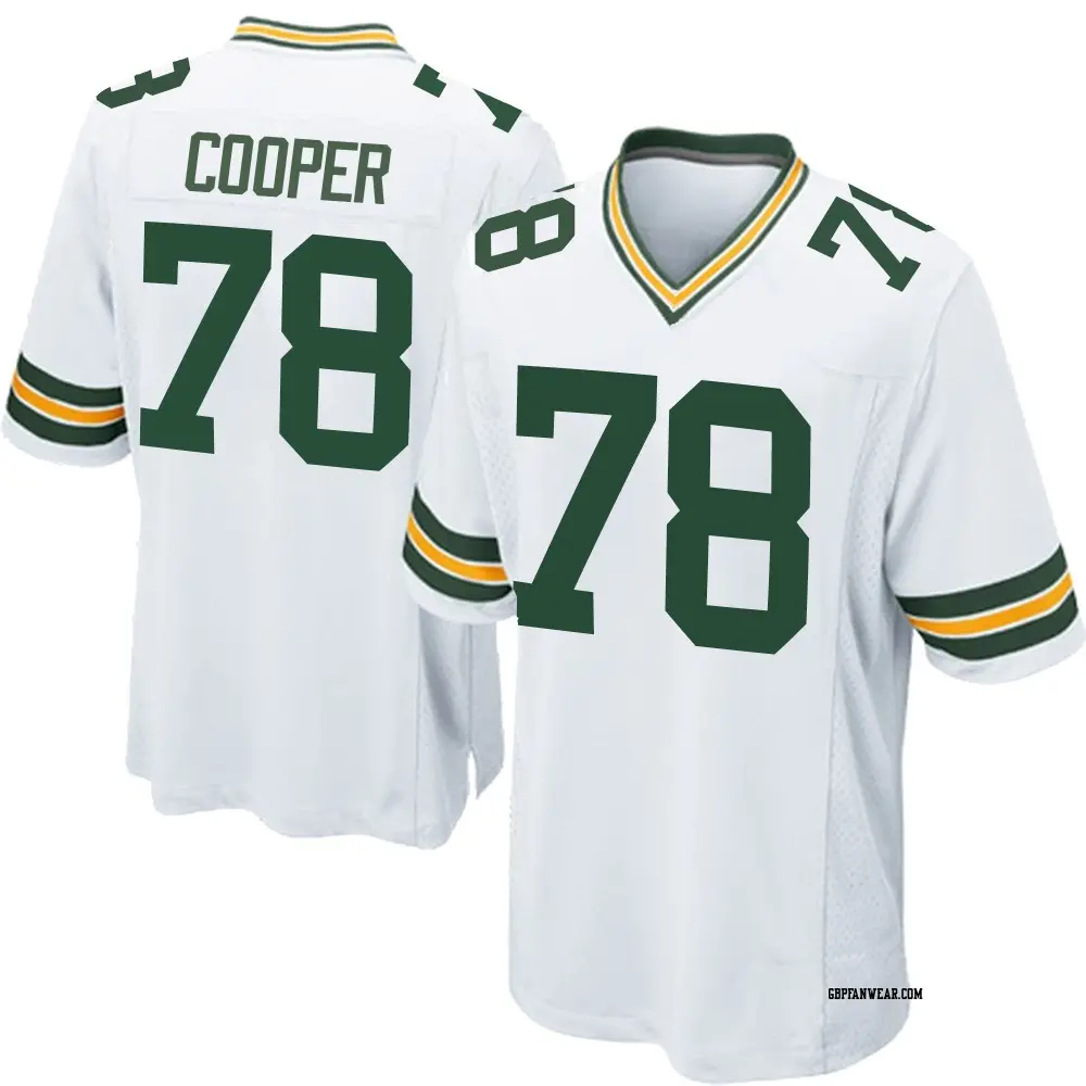 Game White Youth Dalton Cooper Green Bay Packers Jersey