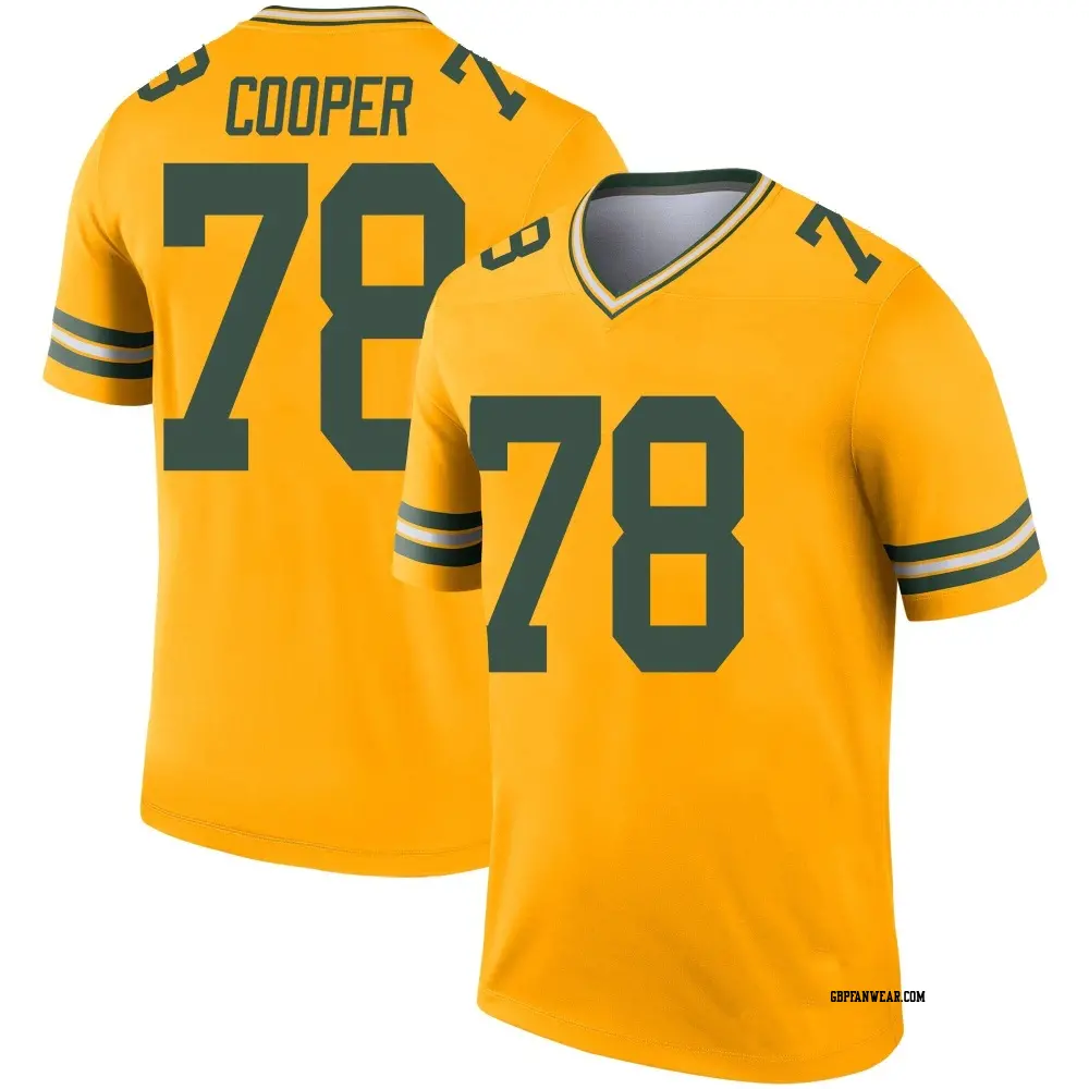 Legend Gold Youth Dalton Cooper Green Bay Packers Inverted Jersey