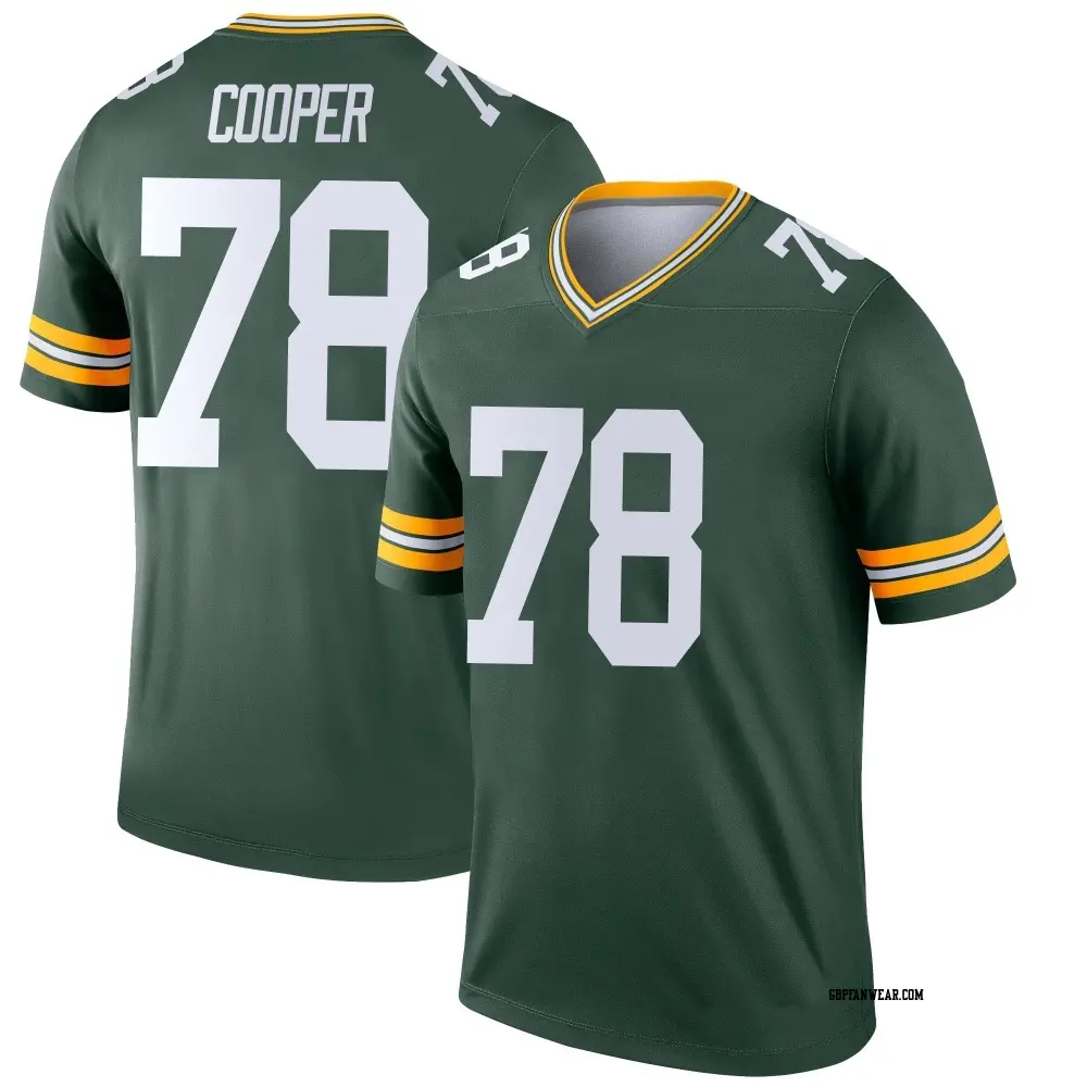 Legend Green Men's Dalton Cooper Green Bay Packers Jersey