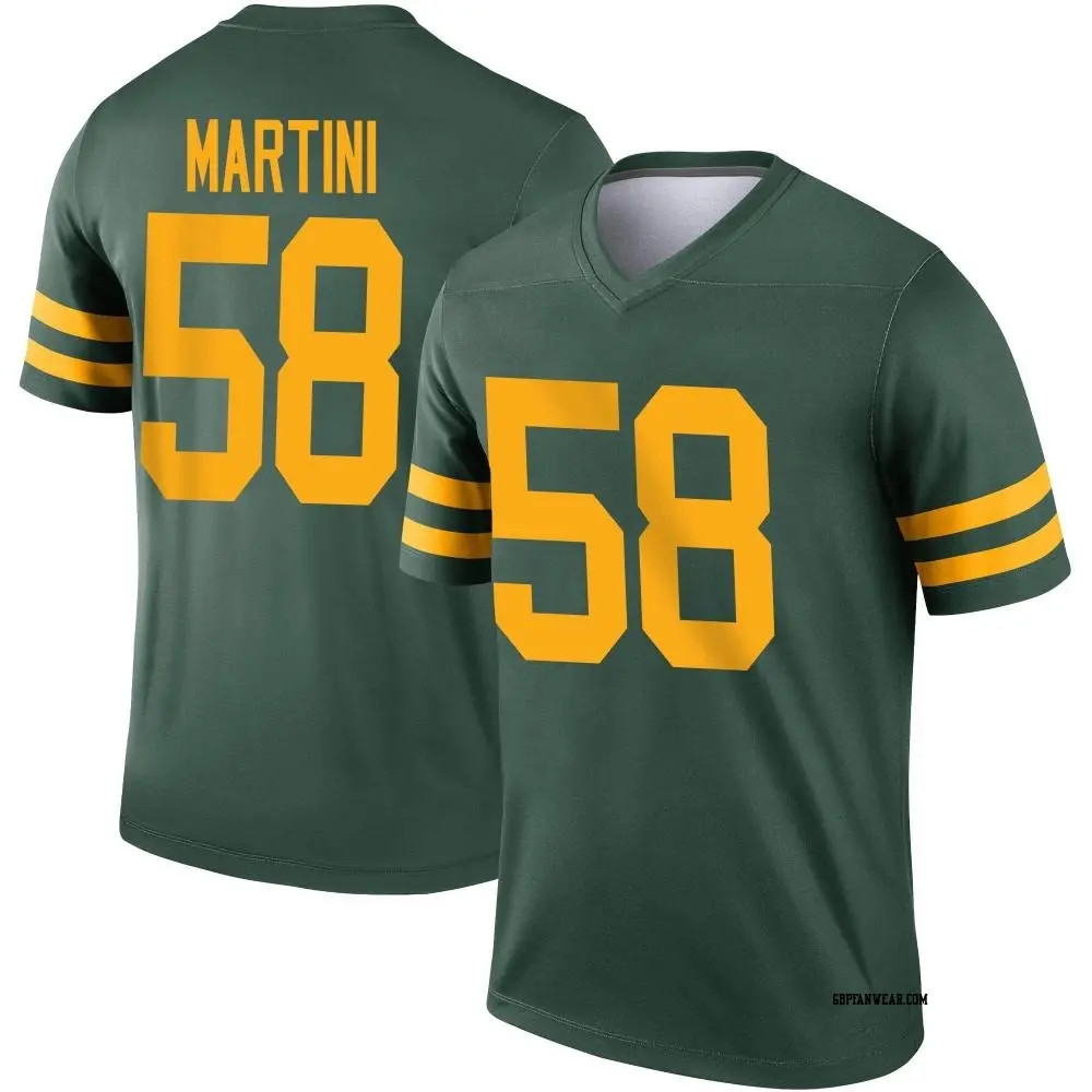 Legend Green Men's Greer Martini Green Bay Packers Alternate Jersey