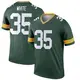 Legend Green Men's Jalen White Green Bay Packers Jersey