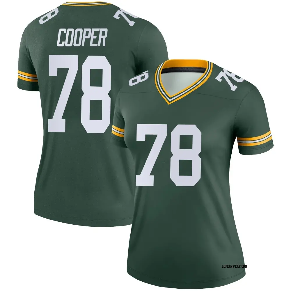 Legend Green Women's Dalton Cooper Green Bay Packers Jersey