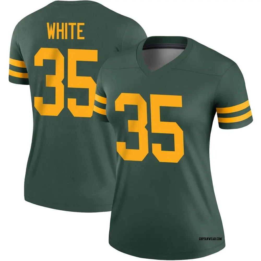 Legend Green Women's Jalen White Green Bay Packers Alternate Jersey