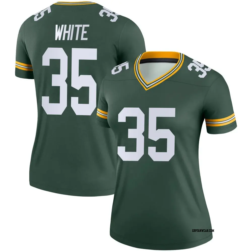 Legend Green Women's Jalen White Green Bay Packers Jersey