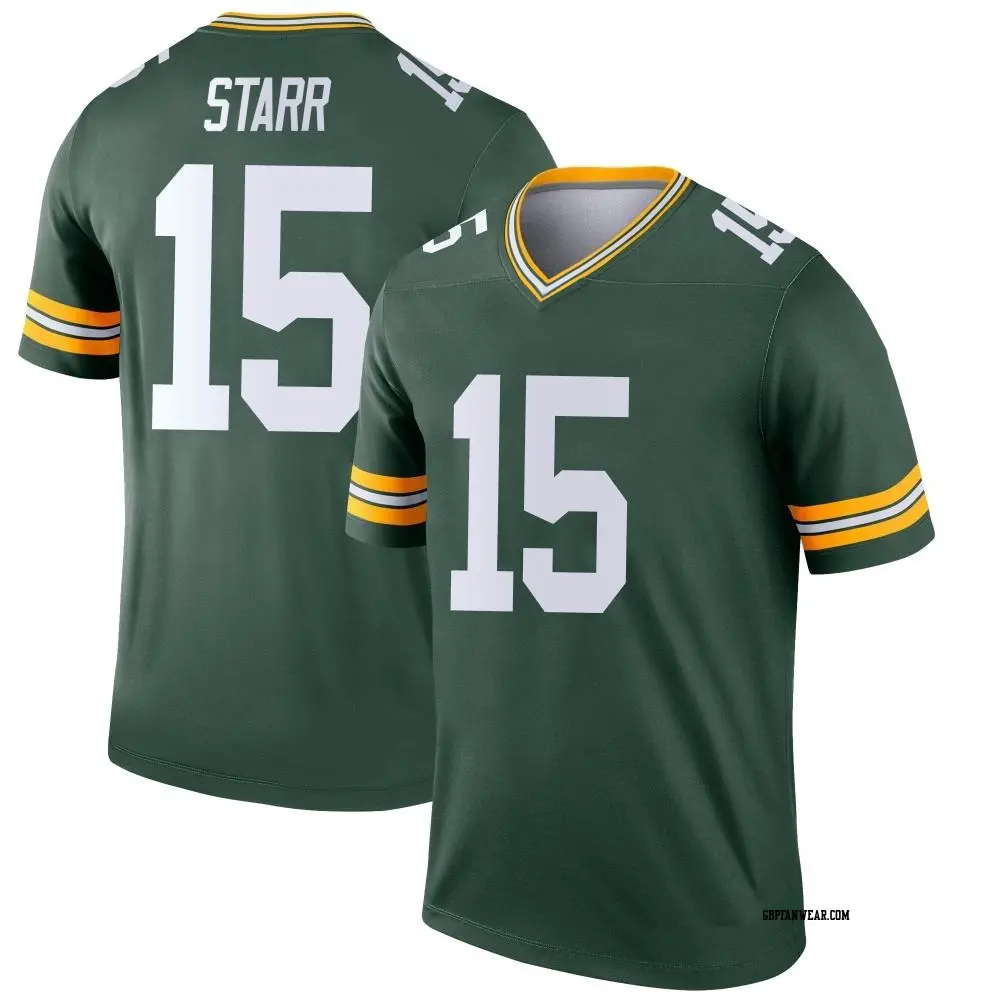 Legend Green Youth Bart Starr Green Bay Packers Jersey