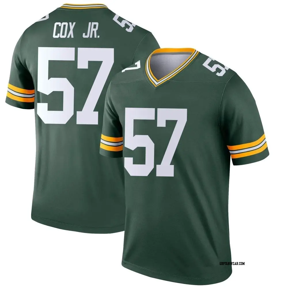 Legend Green Youth Brenton Cox Jr. Green Bay Packers Jersey