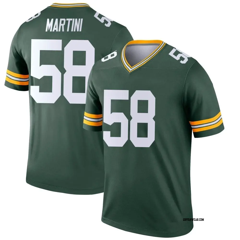Legend Green Youth Greer Martini Green Bay Packers Jersey