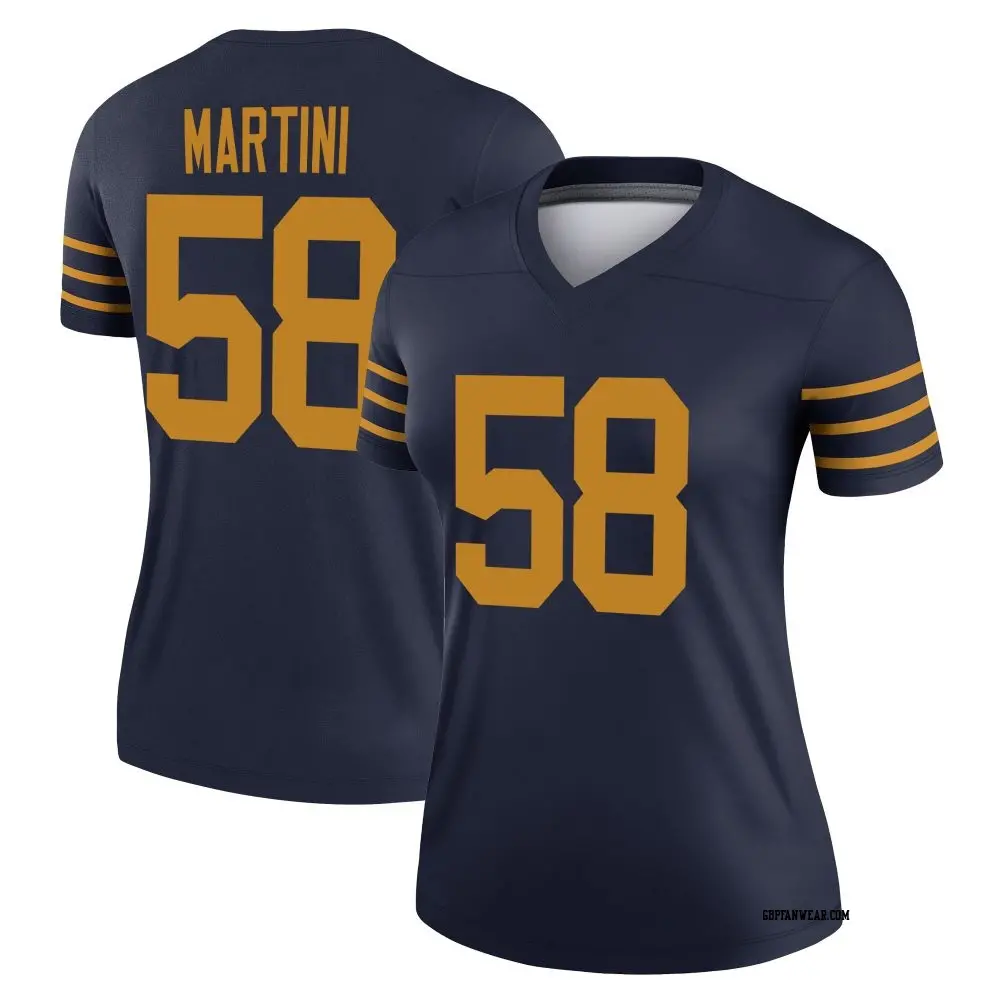 Legend Navy Women's Greer Martini Green Bay Packers The 1923 Classic Jersey