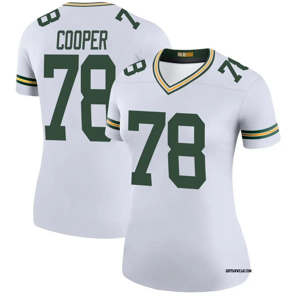 Legend White Women's Dalton Cooper Green Bay Packers Color Rush Jersey