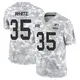 Limited Arctic Camo Men's Jalen White Green Bay Packers 2024 Salute to Service Jersey