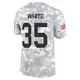 Limited Arctic Camo Men's Jalen White Green Bay Packers 2024 Salute to Service Jersey