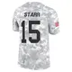 Limited Arctic Camo Youth Bart Starr Green Bay Packers 2024 Salute to Service Jersey