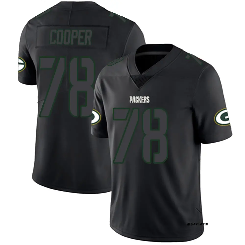Limited Black Impact Youth Dalton Cooper Green Bay Packers Jersey