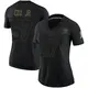 Limited Black Women's Brenton Cox Jr. Green Bay Packers 2020 Salute To Service Jersey