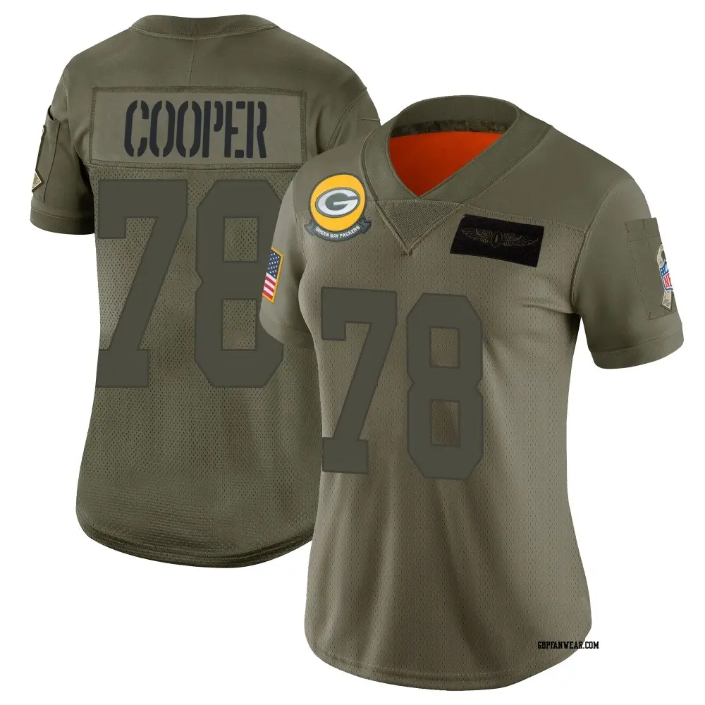 Limited Camo Women's Dalton Cooper Green Bay Packers 2019 Salute to Service Jersey