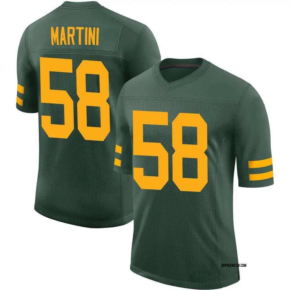 Limited Green Men's Greer Martini Green Bay Packers Alternate Vapor Jersey