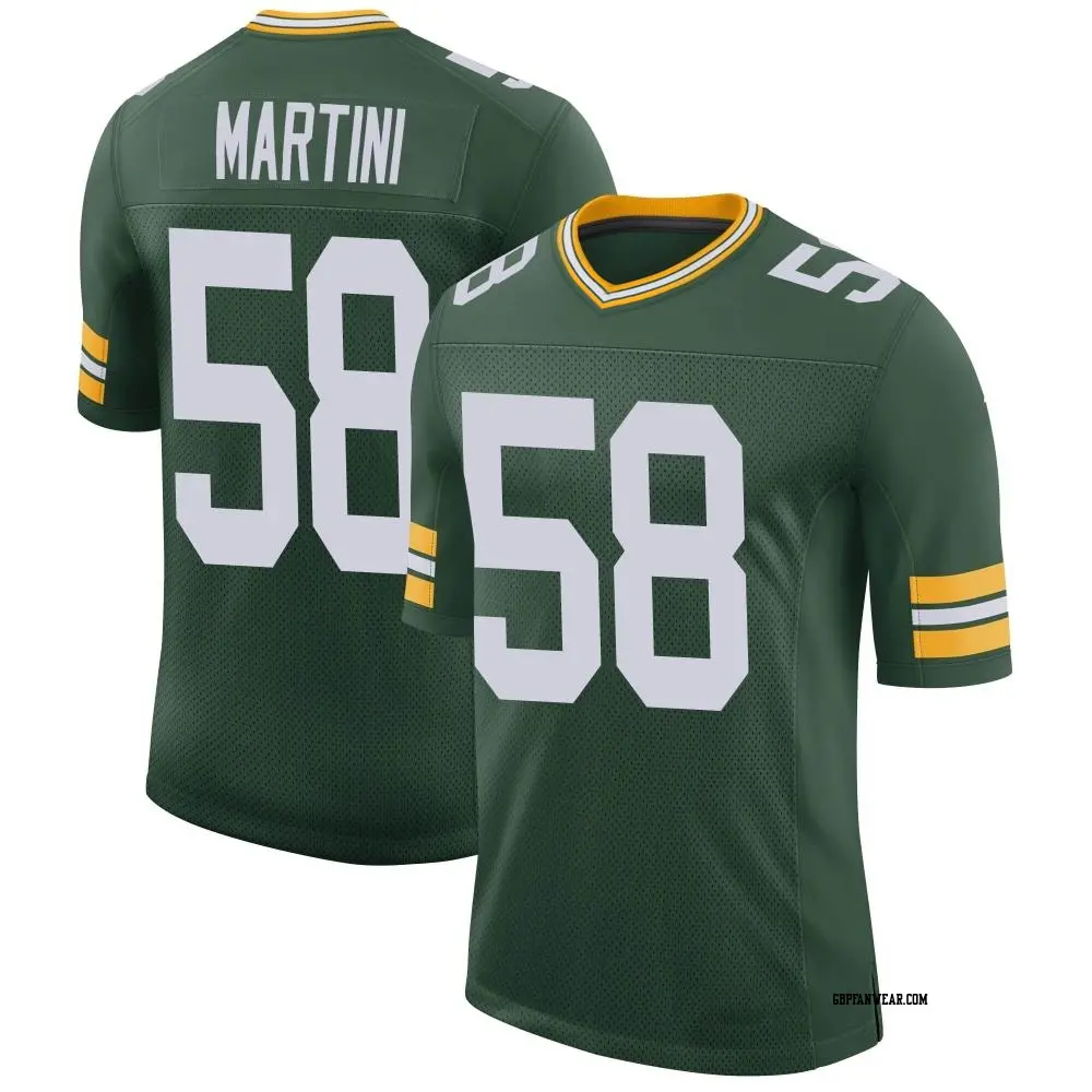 Limited Green Men's Greer Martini Green Bay Packers Classic Jersey