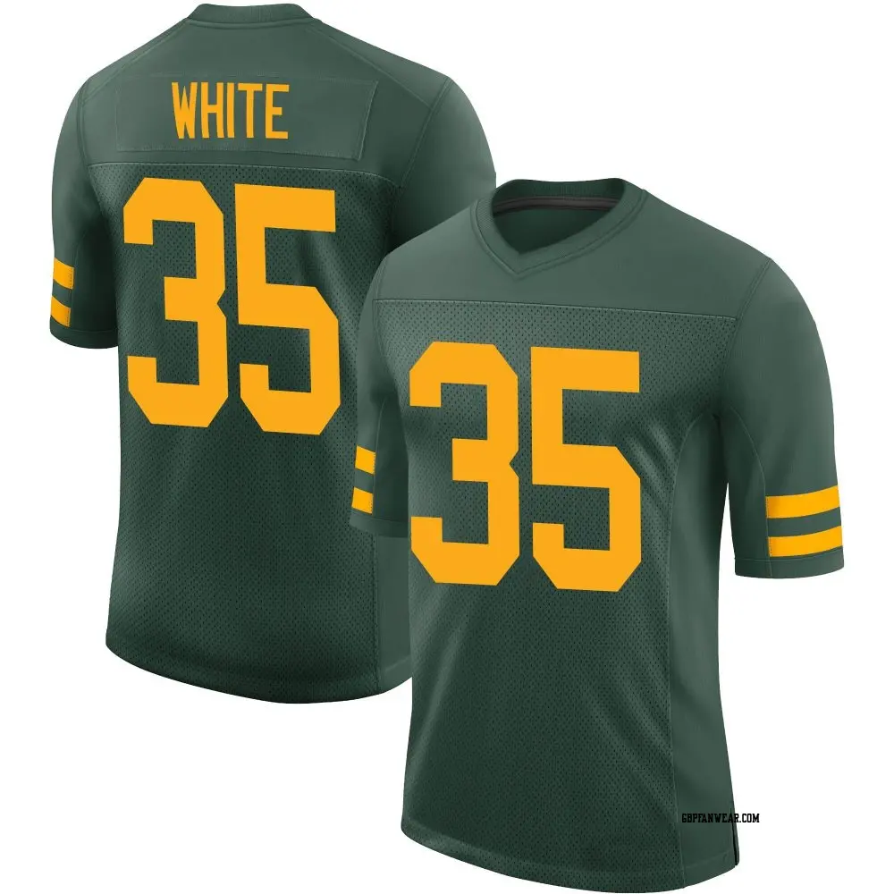 Limited Green Men's Jalen White Green Bay Packers Alternate Vapor Jersey