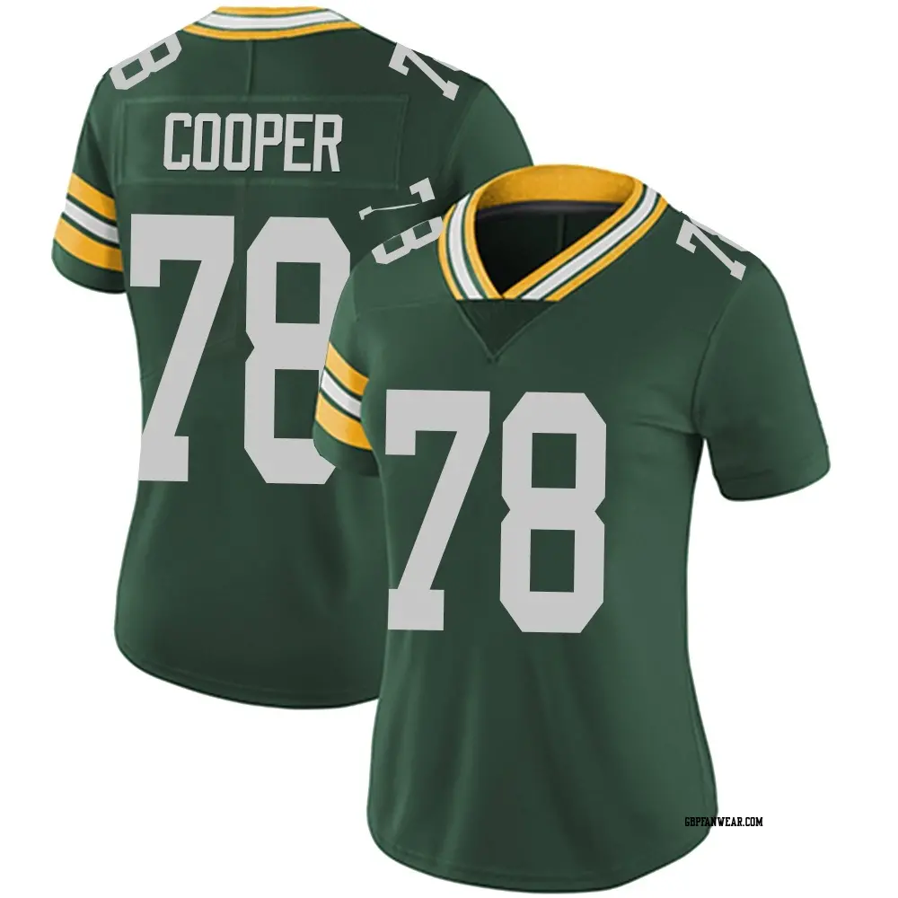 Limited Green Women's Dalton Cooper Green Bay Packers Team Color Vapor Untouchable Jersey