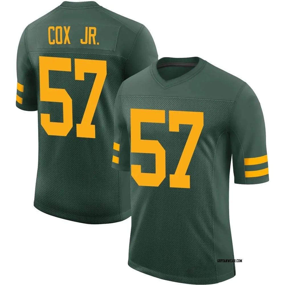 Limited Green Youth Brenton Cox Jr. Green Bay Packers Alternate Vapor Jersey