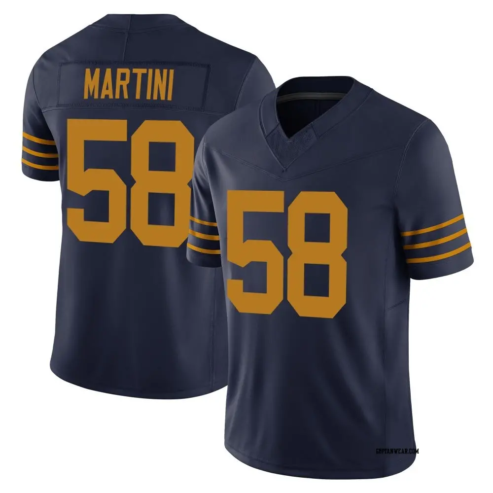 Limited Navy Men's Greer Martini Green Bay Packers The 1923 Classic Vapor F.U.S.E. Jersey