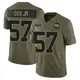Limited Olive Men's Brenton Cox Jr. Green Bay Packers 2025 Salute to Service Jersey