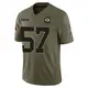 Limited Olive Men's Brenton Cox Jr. Green Bay Packers 2025 Salute to Service Jersey