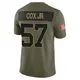 Limited Olive Men's Brenton Cox Jr. Green Bay Packers 2025 Salute to Service Jersey