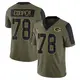 Limited Olive Men's Dalton Cooper Green Bay Packers 2021 Salute To Service Jersey