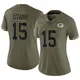 Limited Olive Women's Bart Starr Green Bay Packers 2022 Salute To Service Jersey