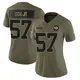 Limited Olive Women's Brenton Cox Jr. Green Bay Packers 2025 Salute to Service Jersey